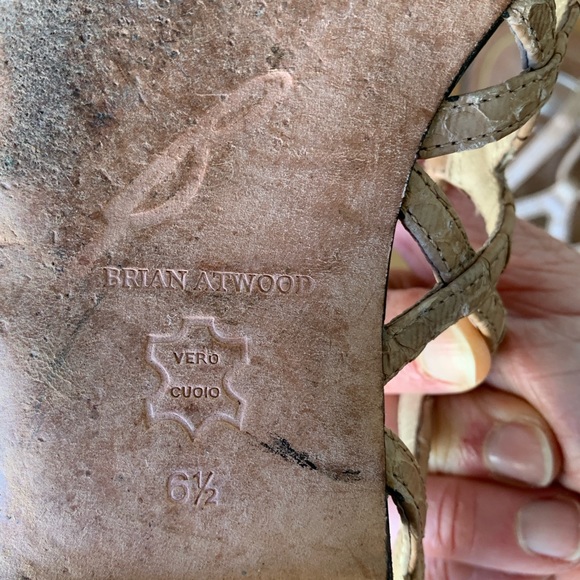 BRIAN ATWOOD- sandals- Agustin stretch- gladiator- neutral- ankle strap - Picture 3 of 7
